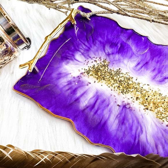 MADE TO ORDER - Vanity Resin Tray, Home Decor - Picture 6 of 11